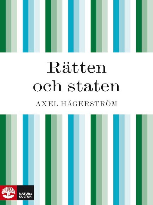 Titeldetaljer för Rätten och staten av Axel Hägerström - Tillgänglig